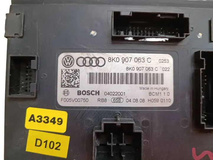Audi A4 S4 B8 8K (2007 - 2011) 8K0907063C Модуль комфорта — фото 2