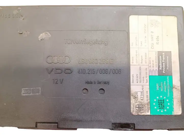 Audi A6 S6 C5 4B (2001 - 2004) 4B0962258E Модуль комфорта — фото 2