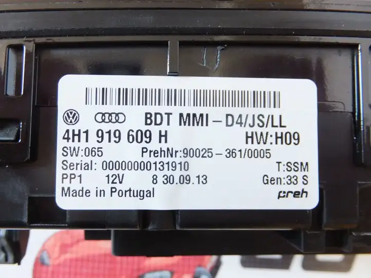 Audi A8 S8 D4 4H (2013 - 2017) 4H1919609H Контроллер мультимедийной системы — фото 2