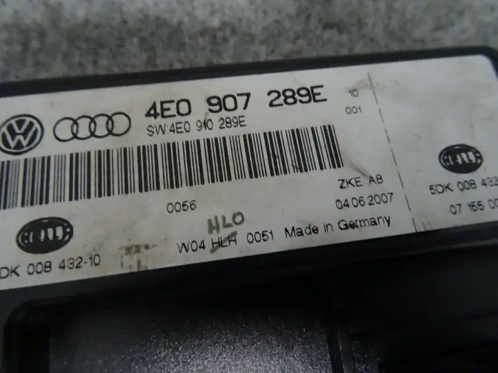 Audi A8 S8 D3 4E (2005 - 2007) 4E0907289E Модуль комфорта — фото 2