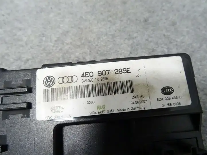 Audi A8 S8 D3 4E (2005 - 2007) 4E0907289E Модуль комфорта — фото 3