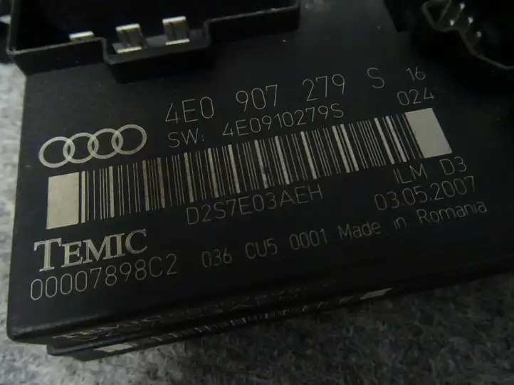 Audi A8 S8 D3 4E (2005 - 2007) 4E0907279S Модуль комфорта — фото 2