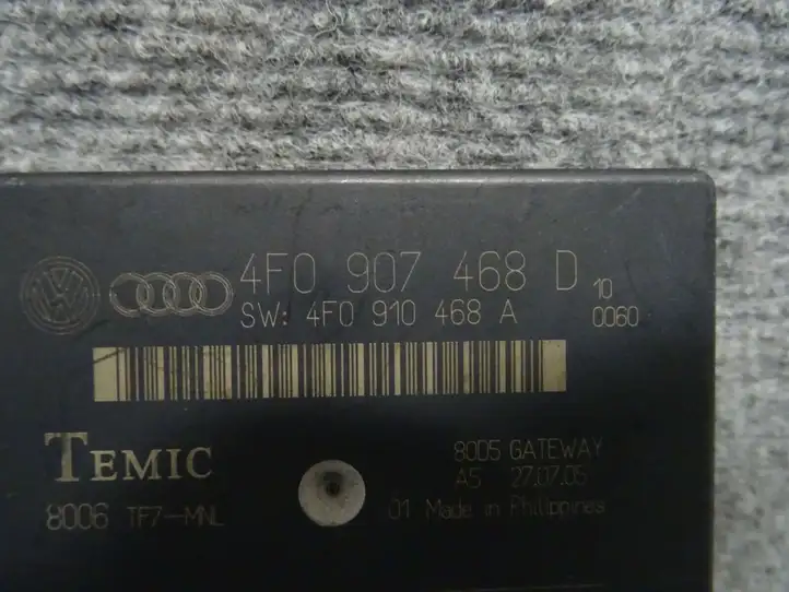 Audi A6 S6 C6 4F (2004 - 2008) 4F0907468D Модуль Gateway — фото 2