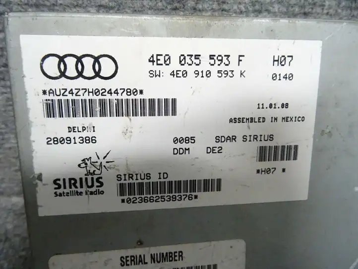 Audi Q7 4L (2005 - 2009) 4E0035593F Прочие блоки управления — фото 2