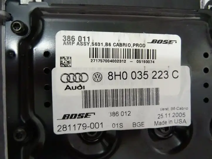 Audi A4 S4 B6 8E 8H (2000 - 2006) 8H0035223C Усилитель звука — фото 5