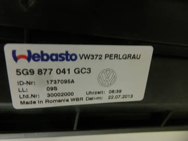 Volkswagen Golf VII (2013 - 2019) 5G9877041GC3 Комплект люка крыши — фото 5
