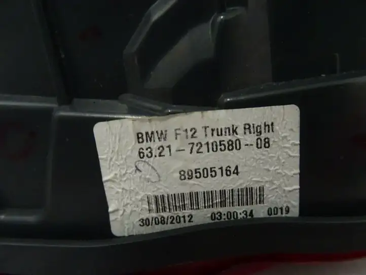 BMW 6 F06 Gran coupe (2012 - 2018) 7210580 Задний фонарь в крышке багажника — фото 3