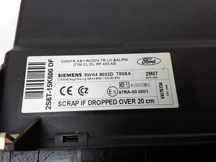 Ford Fusion (2002 - 2005) 2S6T15K600DF Модуль комфорта — фото 6