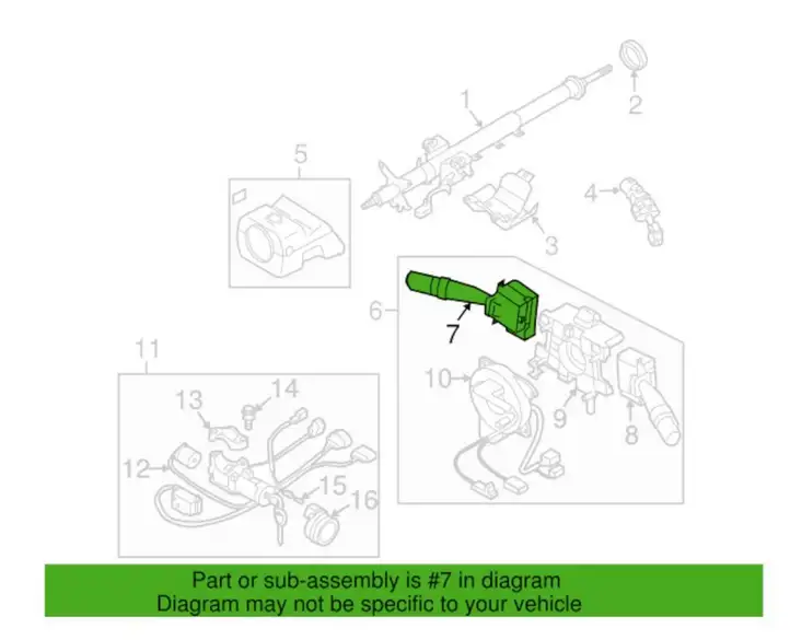Subaru Forester SG (2006 - 2008) 83114SA030 Переключатель стеклоочистителей — фото 2