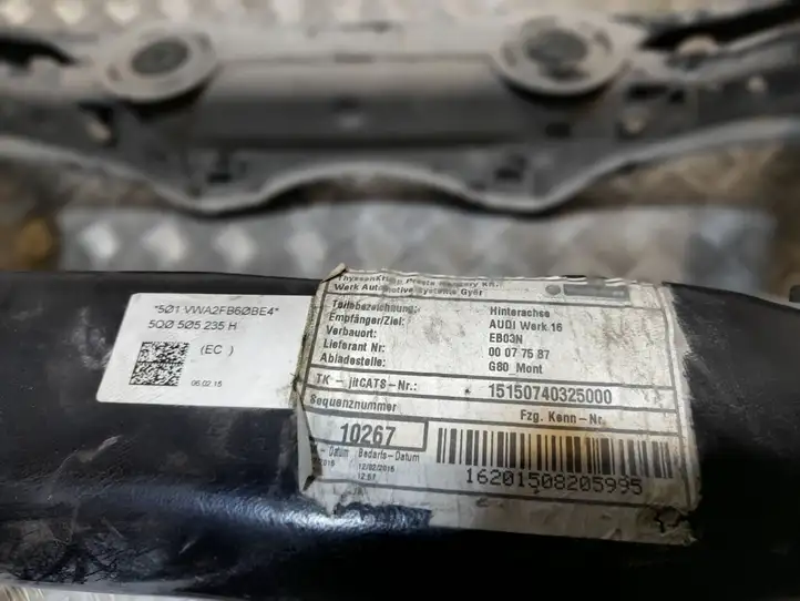 Audi A3/S3 8V (2012 - 2016) 5Q0505235H Задняя балка подвески — фото 4