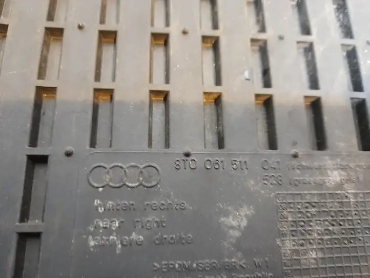 Audi A5 8T 8F (2011 - 2016) 8T0061511 Задний коврик салона — фото 3