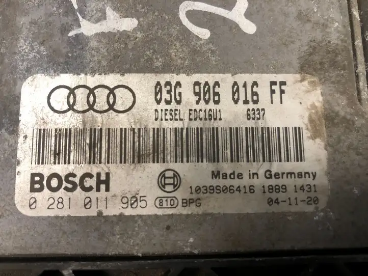 Audi A3/S3 8P (2004 - 2008) 03G906016FF Блок управления двигателем (ЭБУ) — фото 2