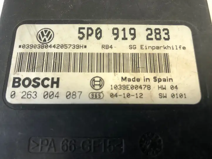 Volkswagen Golf V (2003 - 2009) 5P0919283 Блок управления парктрониками — фото 3