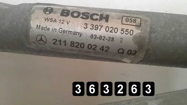 Mercedes-Benz E W211 (2002 - 2009) 33970205502118200242 Комплект механизма стеклоочистителей — фото 5