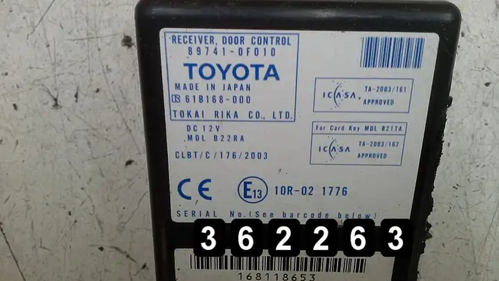 Toyota Corolla Verso AR10 (2004 - 2009) # 897410F010 Блок управления двигателем (ЭБУ) — фото 5
