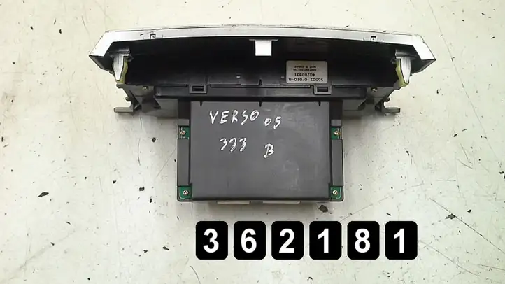Toyota Corolla Verso AR10 (2004 - 2009) # 559000f030 559020f010b Блок управления климат-контролем — фото 2