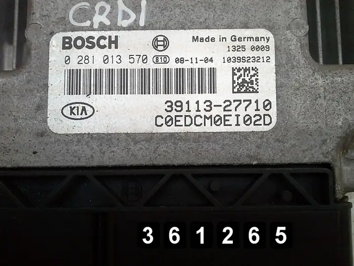 Kia Ceed (2006 - 2010) 2000CRDI 0281013570 3911327710 Блок управления двигателем (ЭБУ) — фото 5