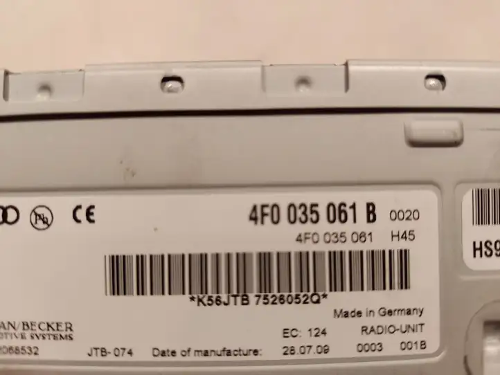 Audi A6 S6 C6 4F (2008 - 2011) 4F0035061B Магнитола / мультимедийная система — фото 3