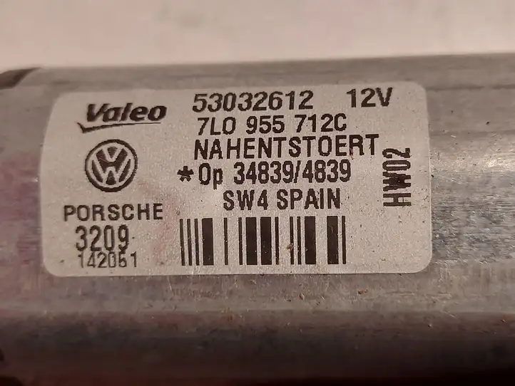 Volkswagen Touareg I (2002 - 2010) 7L0955712C Двигатель стеклоочистителя заднего стекла — фото 2