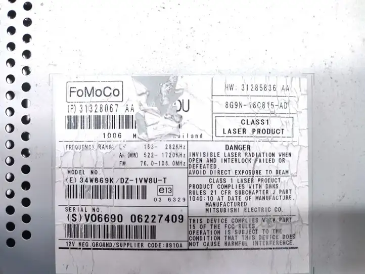 Volvo XC60 (2008 - 2013) 8G9N18C815AD Магнитола / мультимедийная система — фото 5