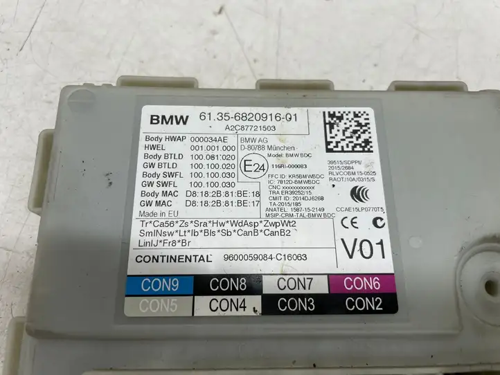BMW 7 G11 G12 (2015 - 2022) 6820916 Прочие блоки управления — фото 2