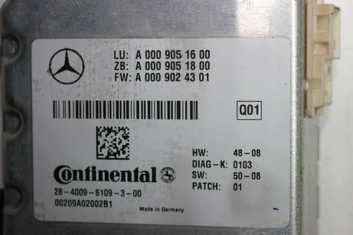 Mercedes-Benz E C207 W207 (2009 - 2017)  A0009051600 Камера лобового стекла