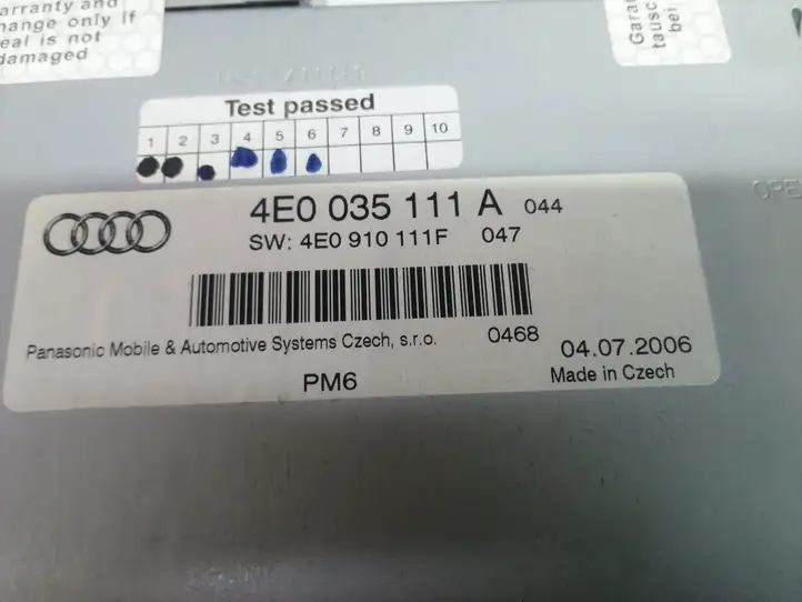 Audi A6 S6 C6 4F (2004 - 2008) 4E0035111A CD/DVD чейнджер — фото 4
