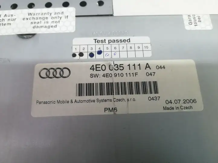 Audi A6 S6 C6 4F (2004 - 2008) 4E0035111A CD/DVD чейнджер — фото 4