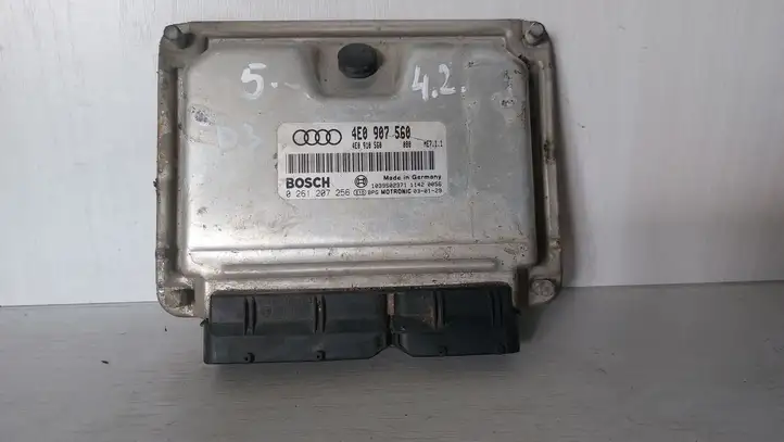 Audi A8 S8 D3 4E (2002 - 2005) 4E0907560 Блок управления двигателем (ЭБУ) — фото 1