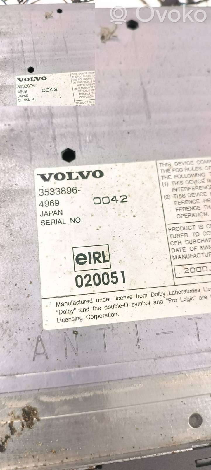 Volvo C70 (1998 - 2005)  3533896 CD/DVD чейнджер