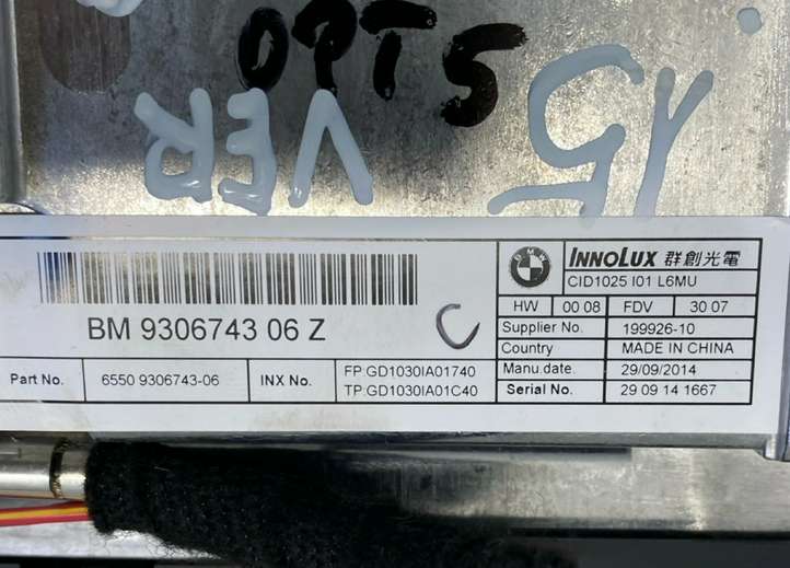BMW i3 (2013 - )  65509306743 Экран/ дисплей / маленький экран