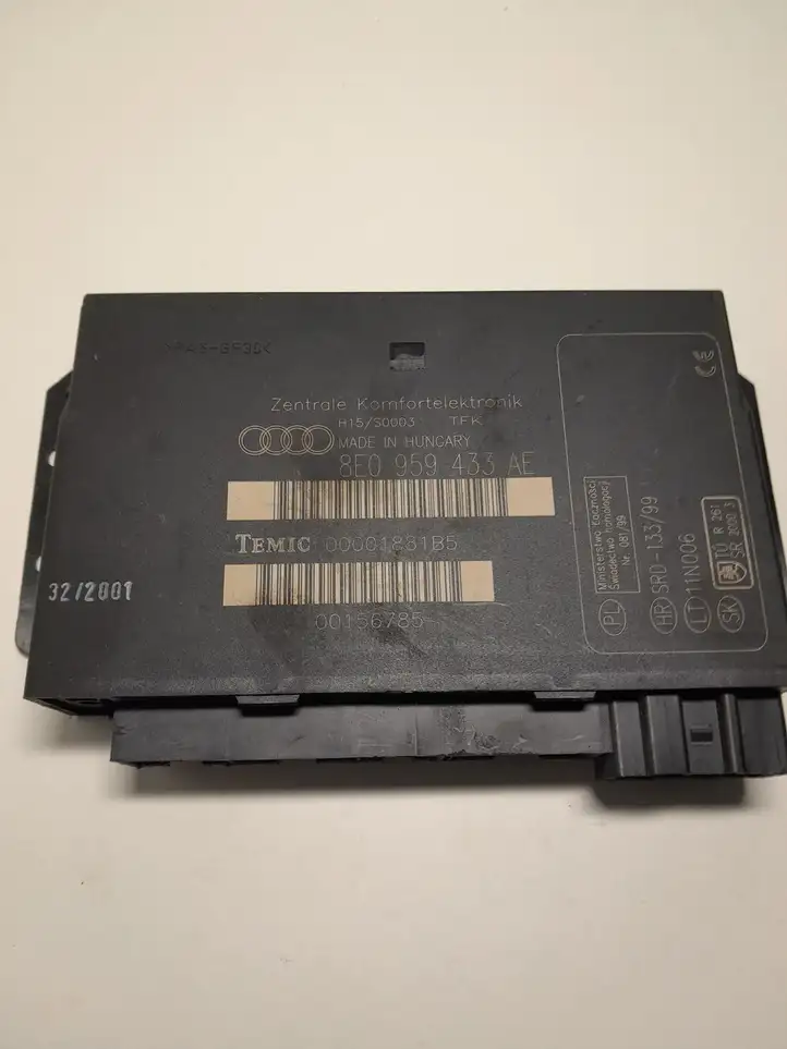 Audi A4 S4 B6 8E 8H (2000 - 2006) 8E0959433AE Модуль комфорта — фото 1