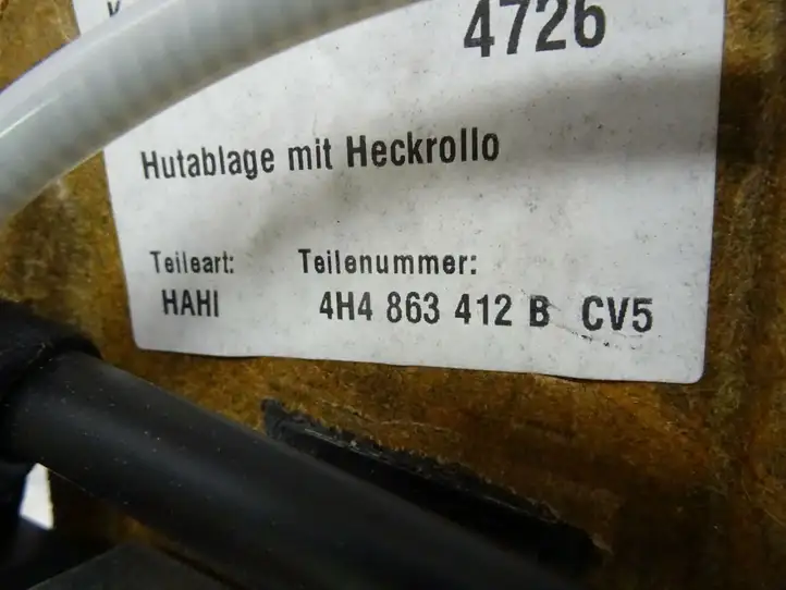 Audi A8 S8 D4 4H (2013 - 2017) 4H4863412B Электрическая шторка заднего стекла — фото 4