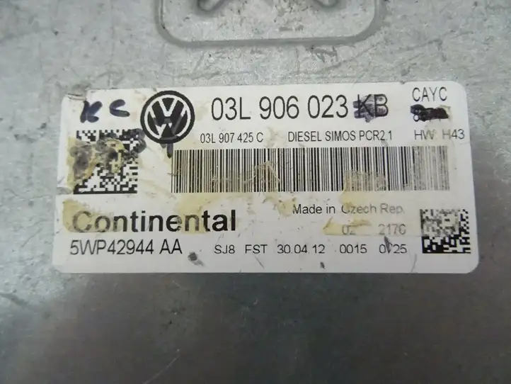 Volkswagen Beetle A5 (2011 - 2018) 03L906023KB Блок управления двигателем (ЭБУ) — фото 5