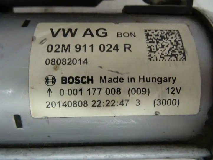 Volkswagen Up (2011 - ) 02M911024R Стартер — фото 4