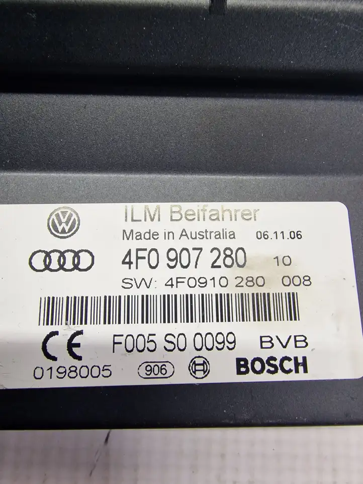 Audi A6 S6 C6 4F (2004 - 2008) 4F0907280 Прочие блоки управления — фото 2