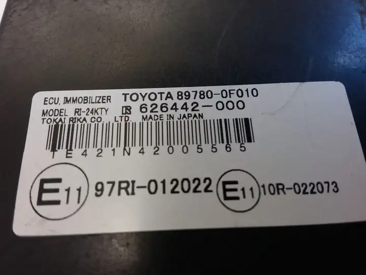 Toyota Corolla Verso AR10 (2004 - 2009) 897800F010 Блок иммобилайзера — фото 4