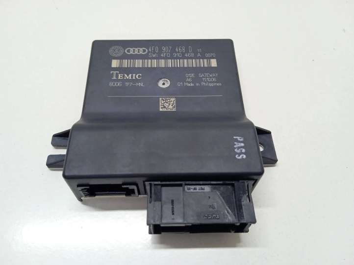 4F0907468D Audi A6 S6 C6 4F Gateway valdymo modulis