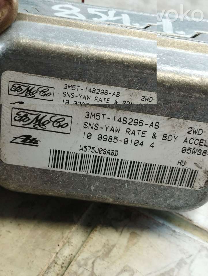 Ford Focus (2005 - 2008)  3M5T14B296AB Датчик ESP (системы стабильности) (датчик курсовой устойчивости))
