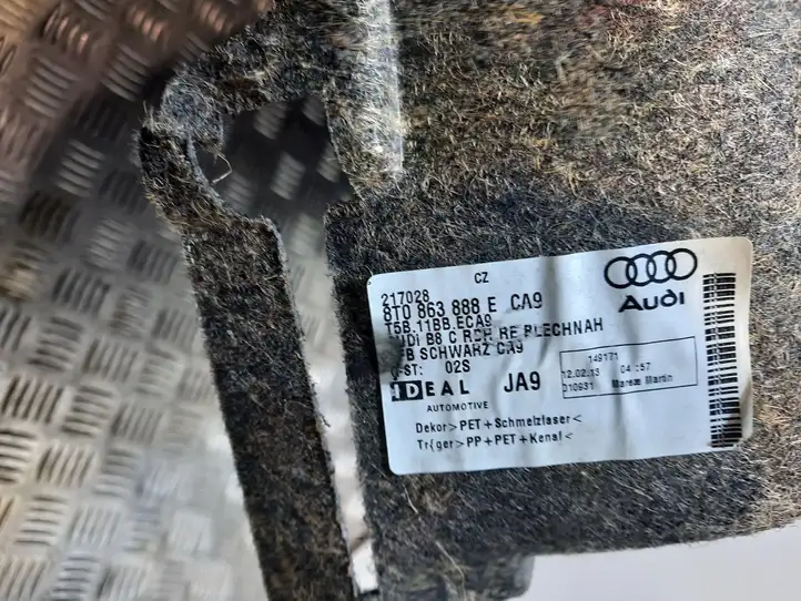 Audi A5 8T 8F (2011 - 2016) 8T0863888 Боковая обшивка багажника — фото 4