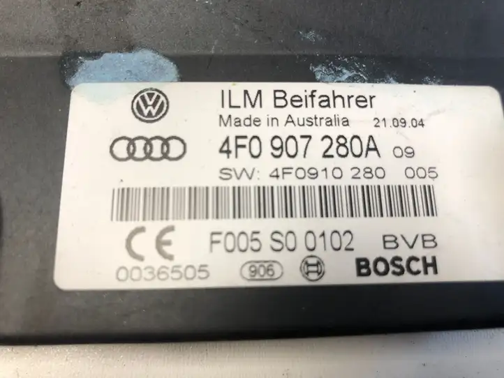 Audi A6 S6 C6 4F (2004 - 2008) 4F0907280A Прочие блоки управления — фото 2