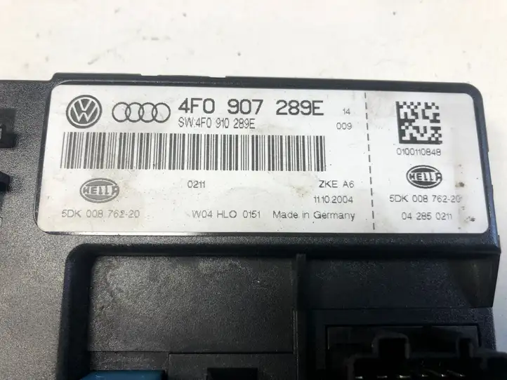 Audi A6 S6 C6 4F (2004 - 2008) 4F0907289E Прочие блоки управления — фото 2