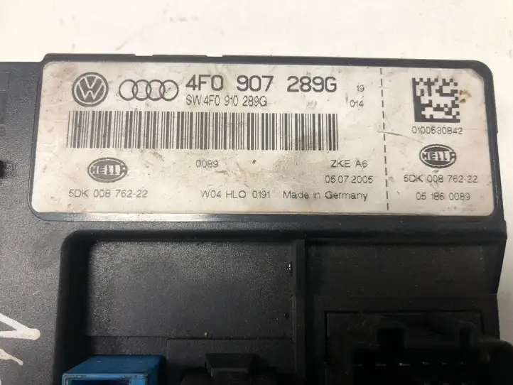 Audi A6 S6 C6 4F (2004 - 2008) 4F0907289G Прочие блоки управления — фото 3