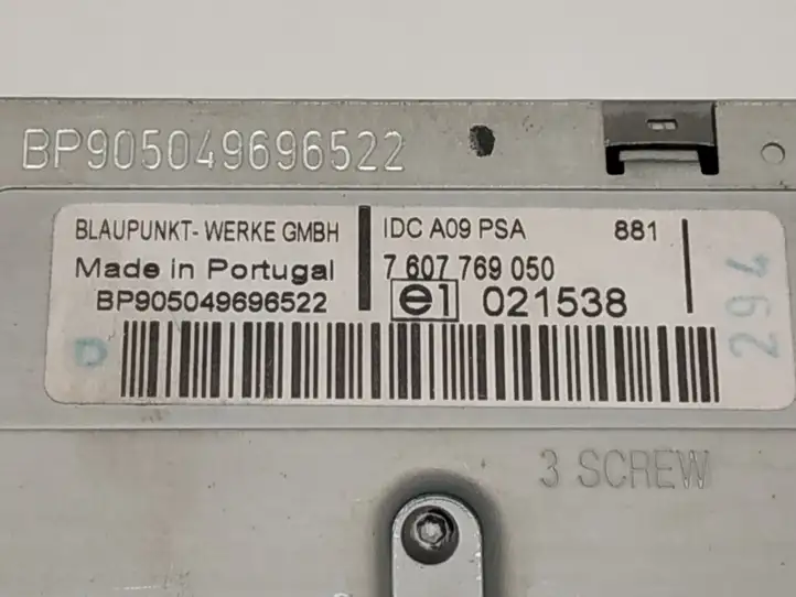 Peugeot 307 CC (2001 - 2005) BP905049696522 Магнитола / мультимедийная система — фото 2