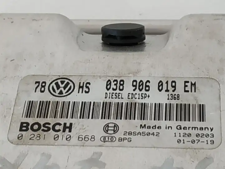 Volkswagen PASSAT B5.5 (2001 - 2005) 038906019EM Блок управления двигателем (ЭБУ) — фото 2