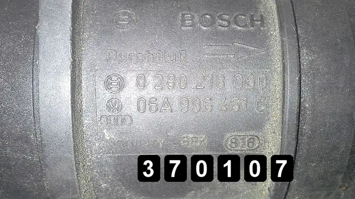 Volkswagen Sharan (2000 - 2003) # 1800tb 0280218060 06a906461g Датчик массового расхода воздуха — фото 6