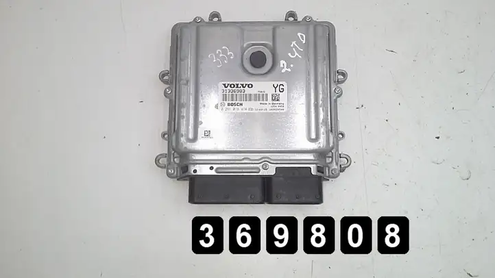Volvo XC60 (2008 - 2013) # 2400TD 31336983 0281018414 Блок управления двигателем (ЭБУ) — фото 2