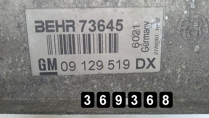 Opel Zafira A (1999 - 2003) 2000DTI 73645 09129519DX Радиатор охлаждающей жидкости двигателя — фото 4