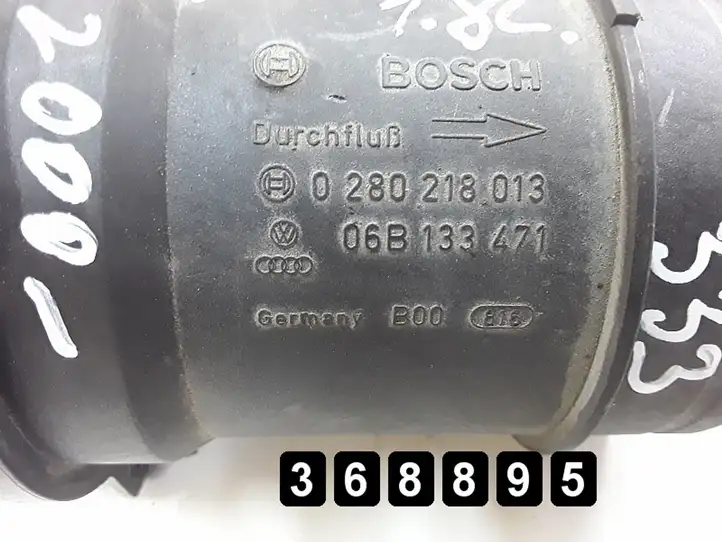 Audi A6 S6 C5 4B (1997 - 2001) # 1800PETROL 06B133471 0280218013 Датчик массового расхода воздуха — фото 6