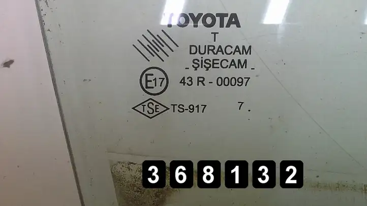 Toyota Corolla Verso AR10 (2004 - 2009) 43r-00097 Стекло передней двери — фото 3